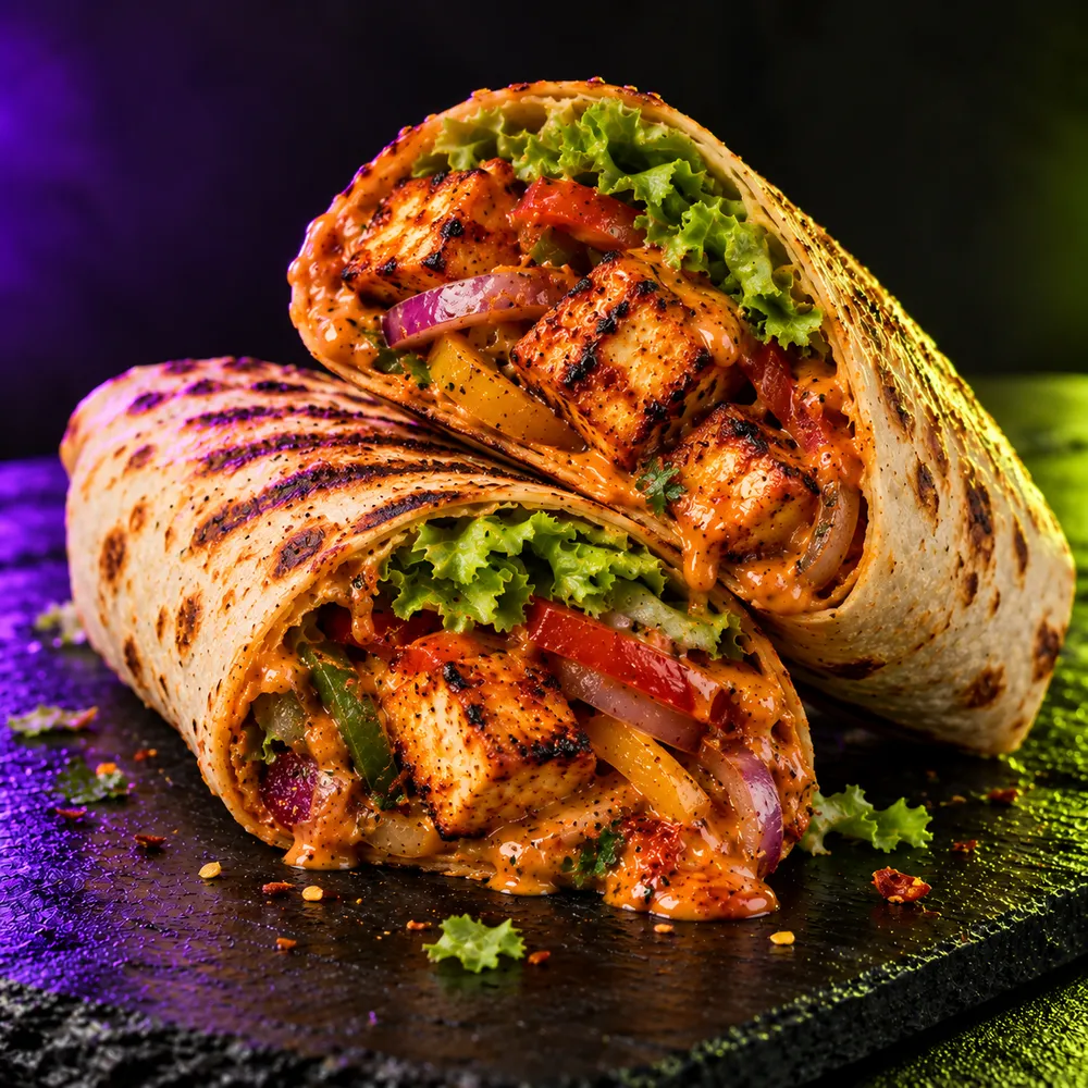 Peri Peri Paneer Wrap